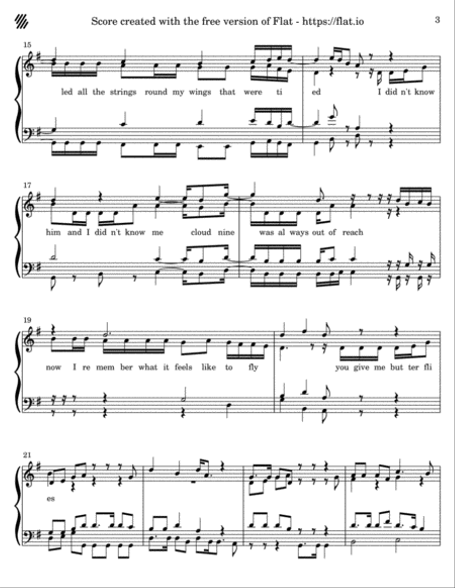 Butterflies 4-Part scores gallery preview page 3