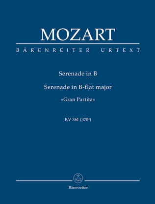 Book cover for Serenade In Bb Major, K. 361