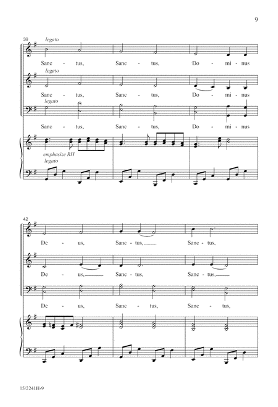 Sanctus 4-Part scores gallery preview page 10