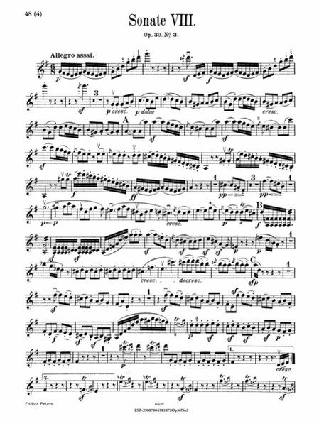 Sonata in G Major, Op. 30, No.3