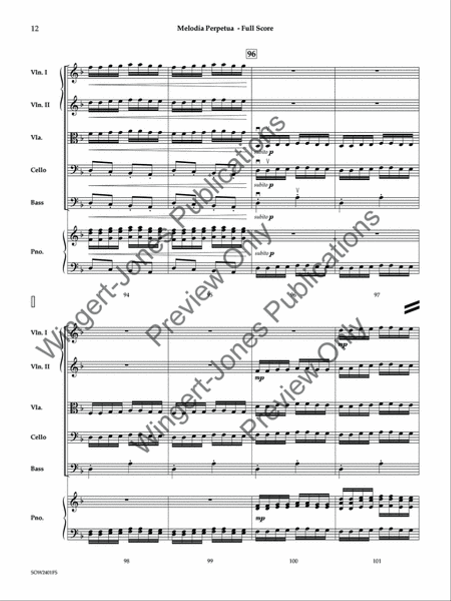 Melodia Perpetua Melodia Perpetua String Orchestra scores gallery preview page 13