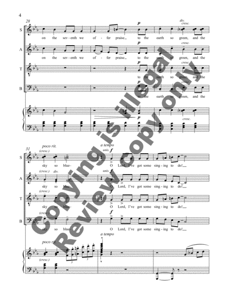 I've Got Some Singing to Do! (Piano/Choral Score)