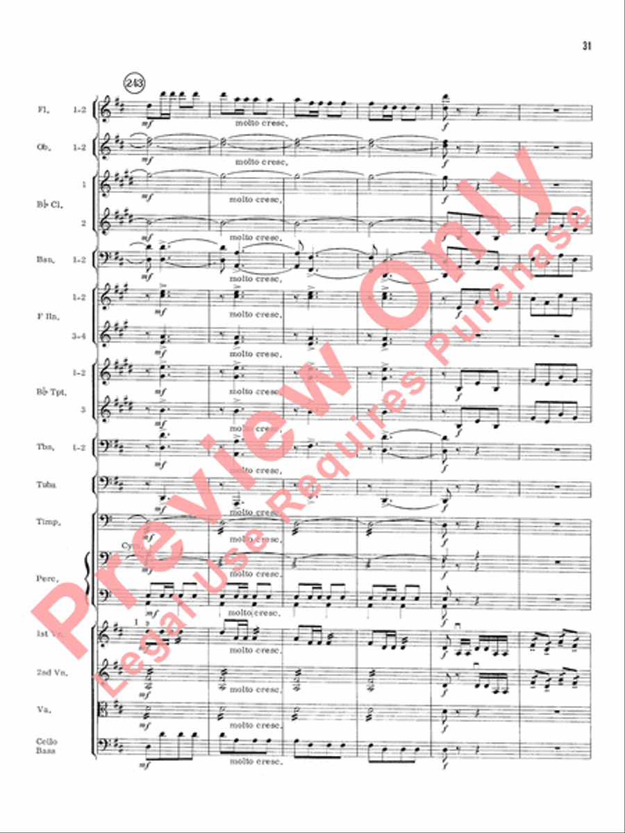 William Tell Overture Full Orchestra scores gallery preview page 34