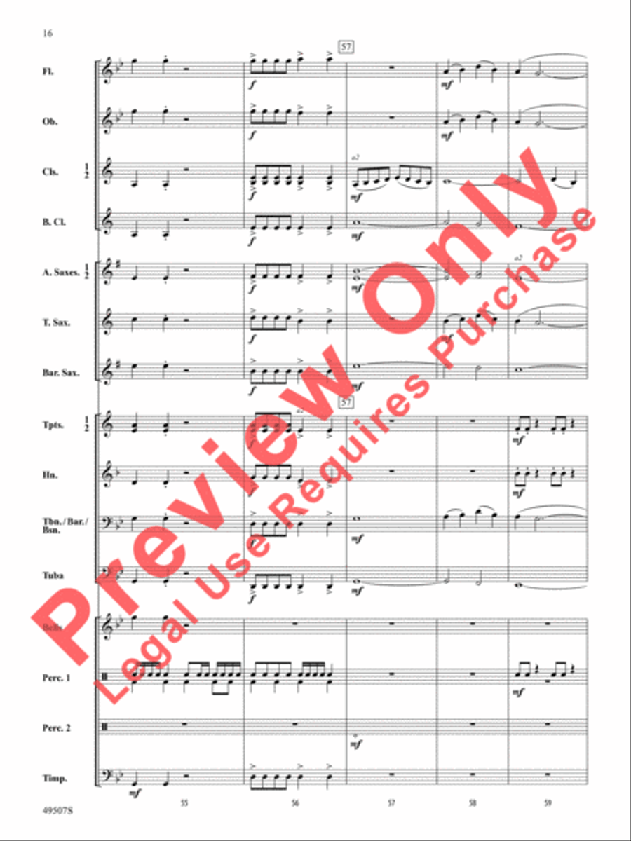 Operation Invictus Concert Band scores gallery preview page 17