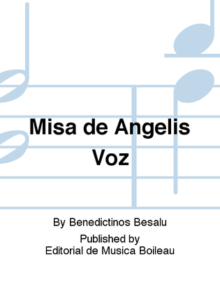 Misa de Angelis Voz