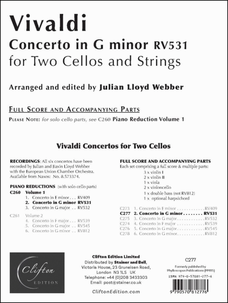 Concerto in G Minor RV531
