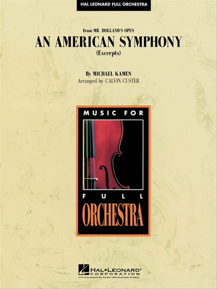 An American Symphony (Excerpts) Full Orchestra scores gallery preview page 1