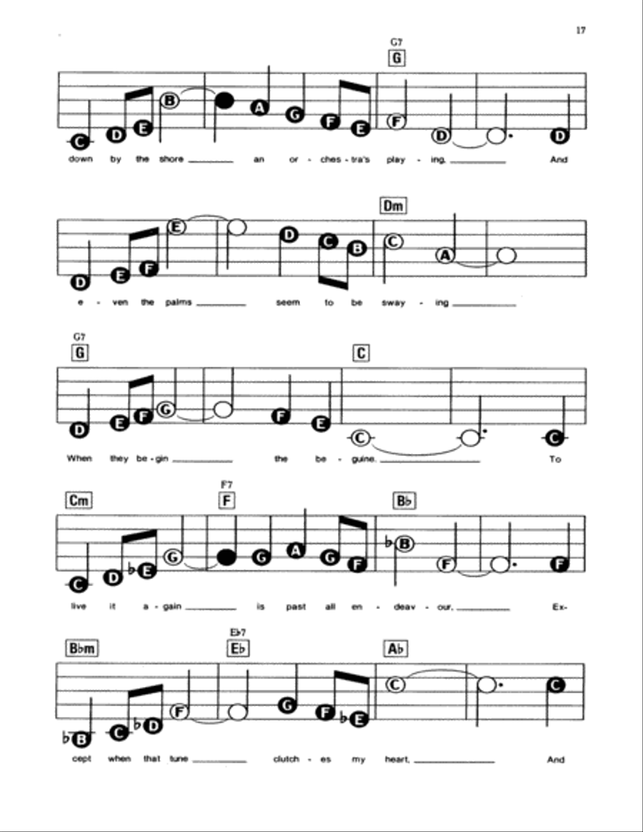 Begin The Beguine Electronic Keyboard scores gallery preview page 2