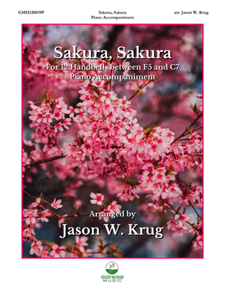 Book cover for Sakura, Sakura (piano accompaniment to 12 handbell version)