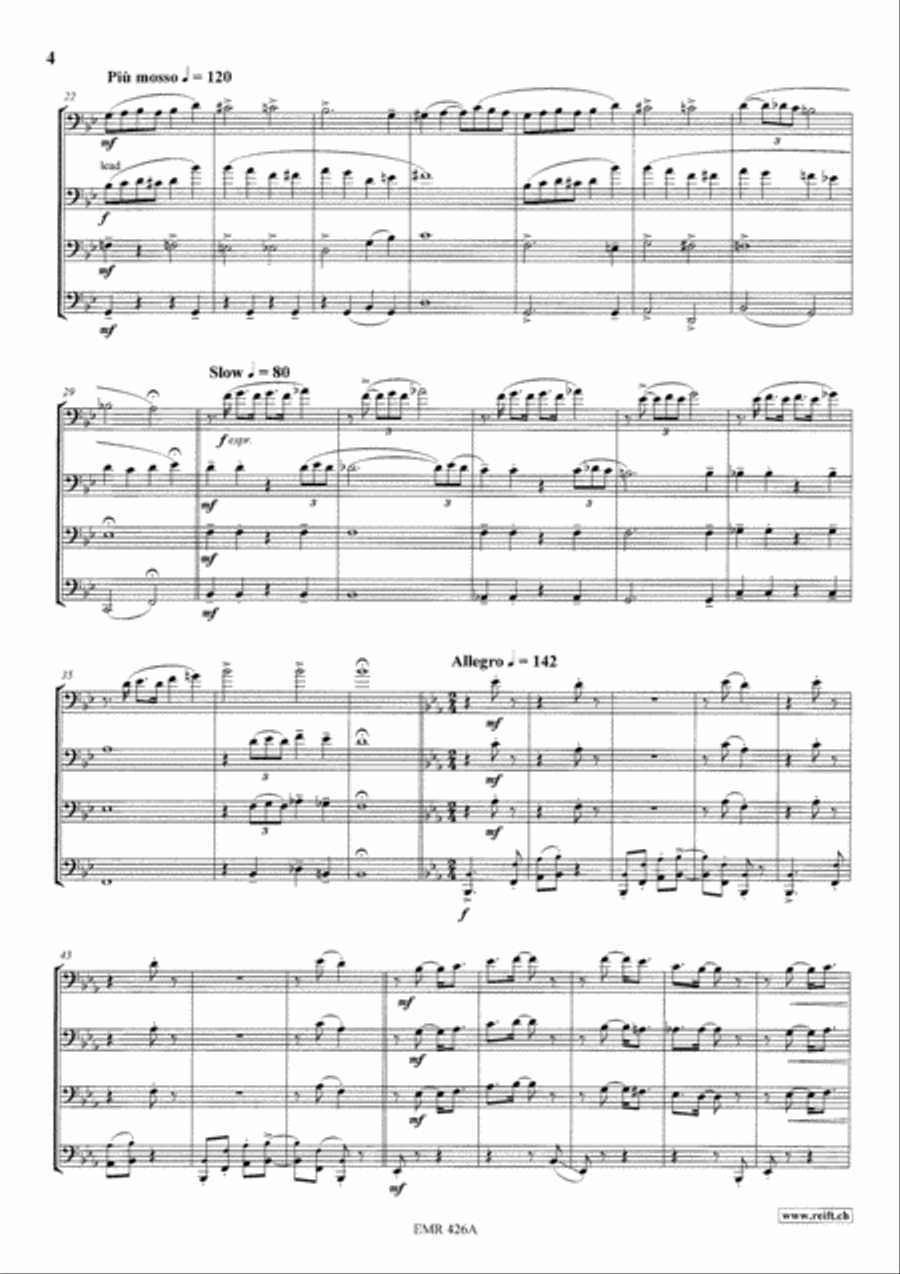 A Portrait A Portrait Trombone Quartet scores gallery preview page 5