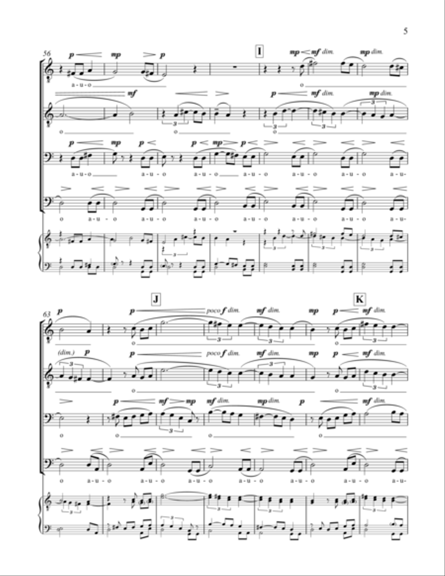Vocalise TTBB scores gallery preview page 13
