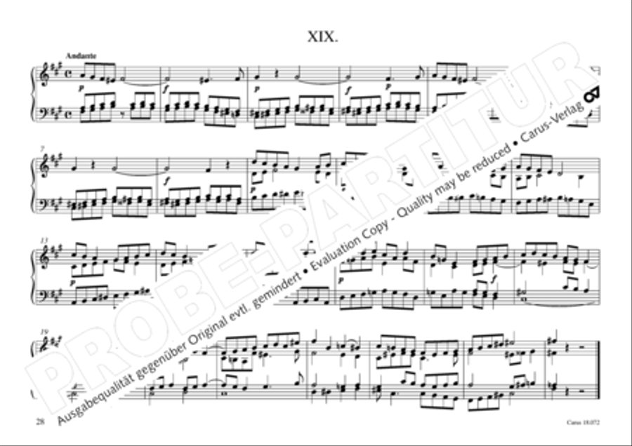 Vogler, 32 Preludes pour l' Orgue ou Pianoforte Piano scores gallery preview page 29