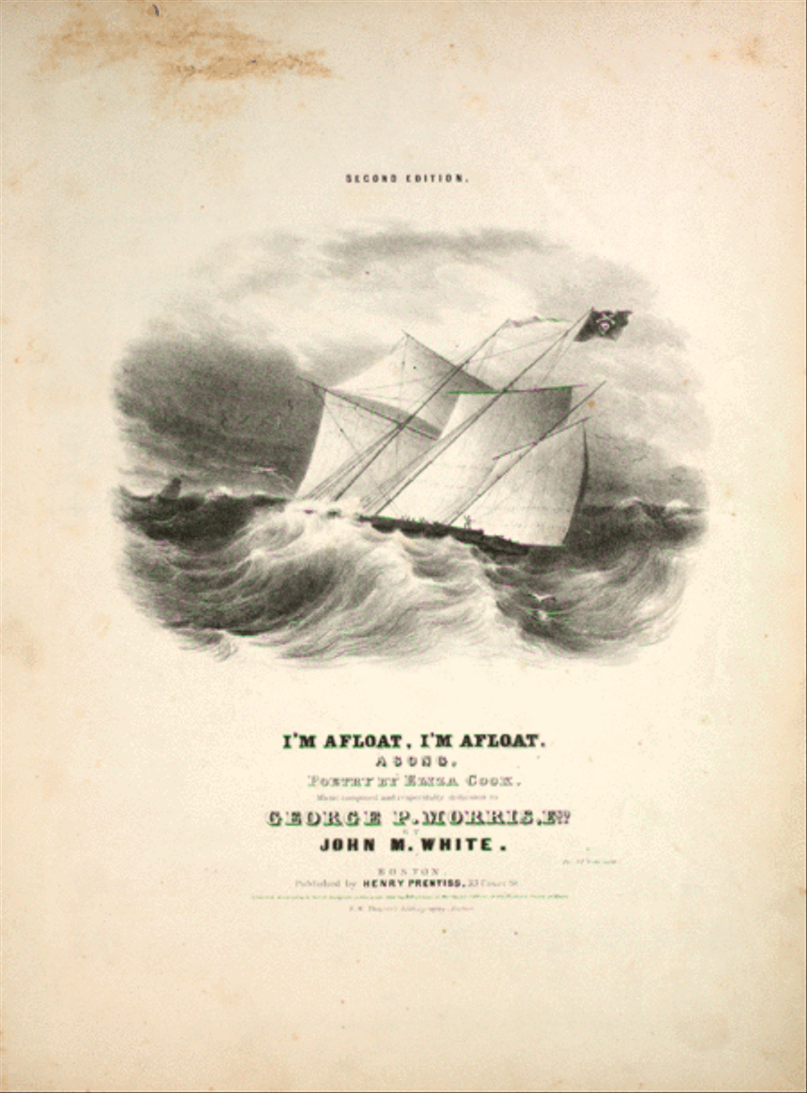 I'm Afloat, I'm Afloat. A Song Piano Solo scores gallery preview page 1