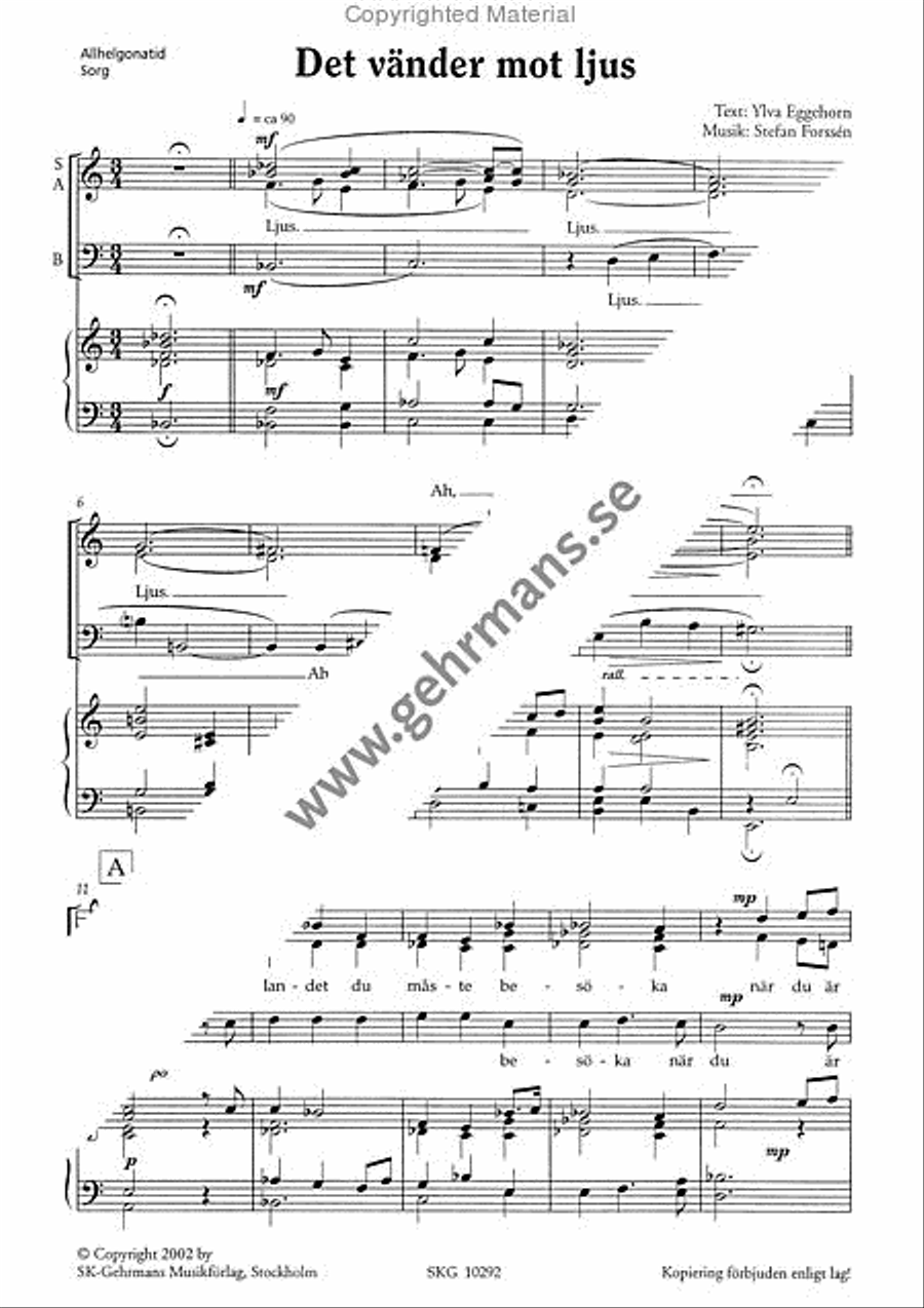Det vander mot ljus Divisi scores gallery preview page 2