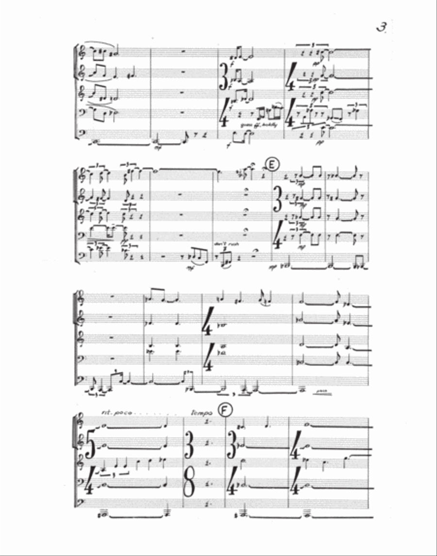 [Childs] Brass Quintet No. 4 Brass Quintet scores gallery preview page 5