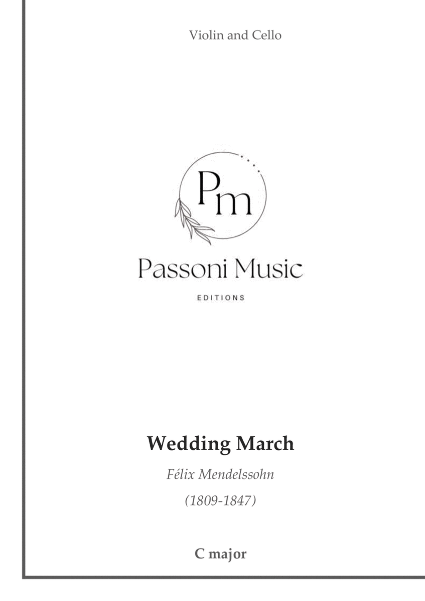 Wedding March for violin and cello image number null