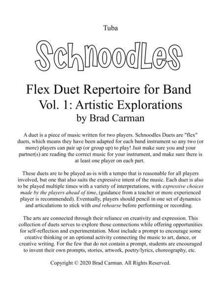 Schnoodles 32 Easy Flex Duets for Band (Tuba)