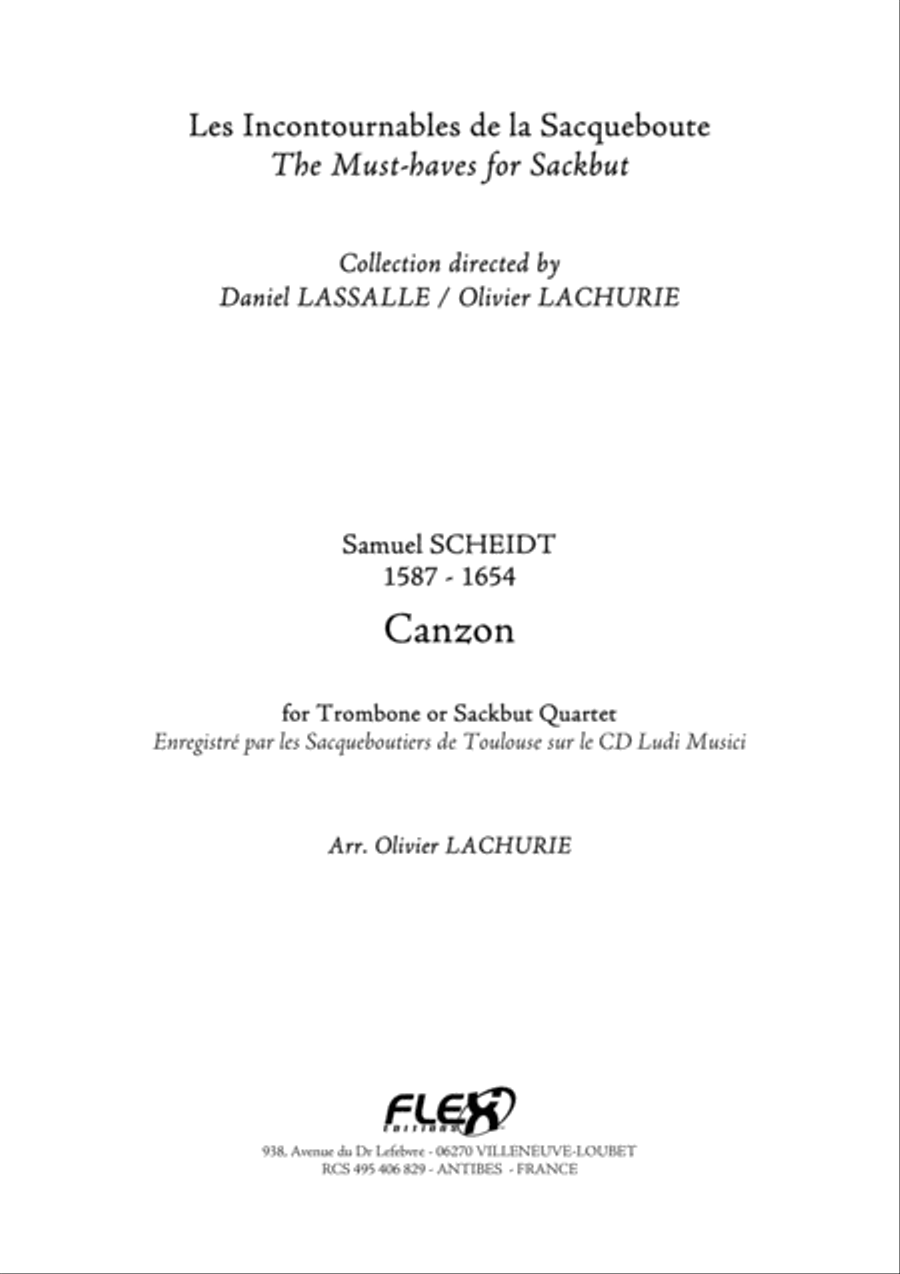 Canzon Trombone scores gallery preview page 1