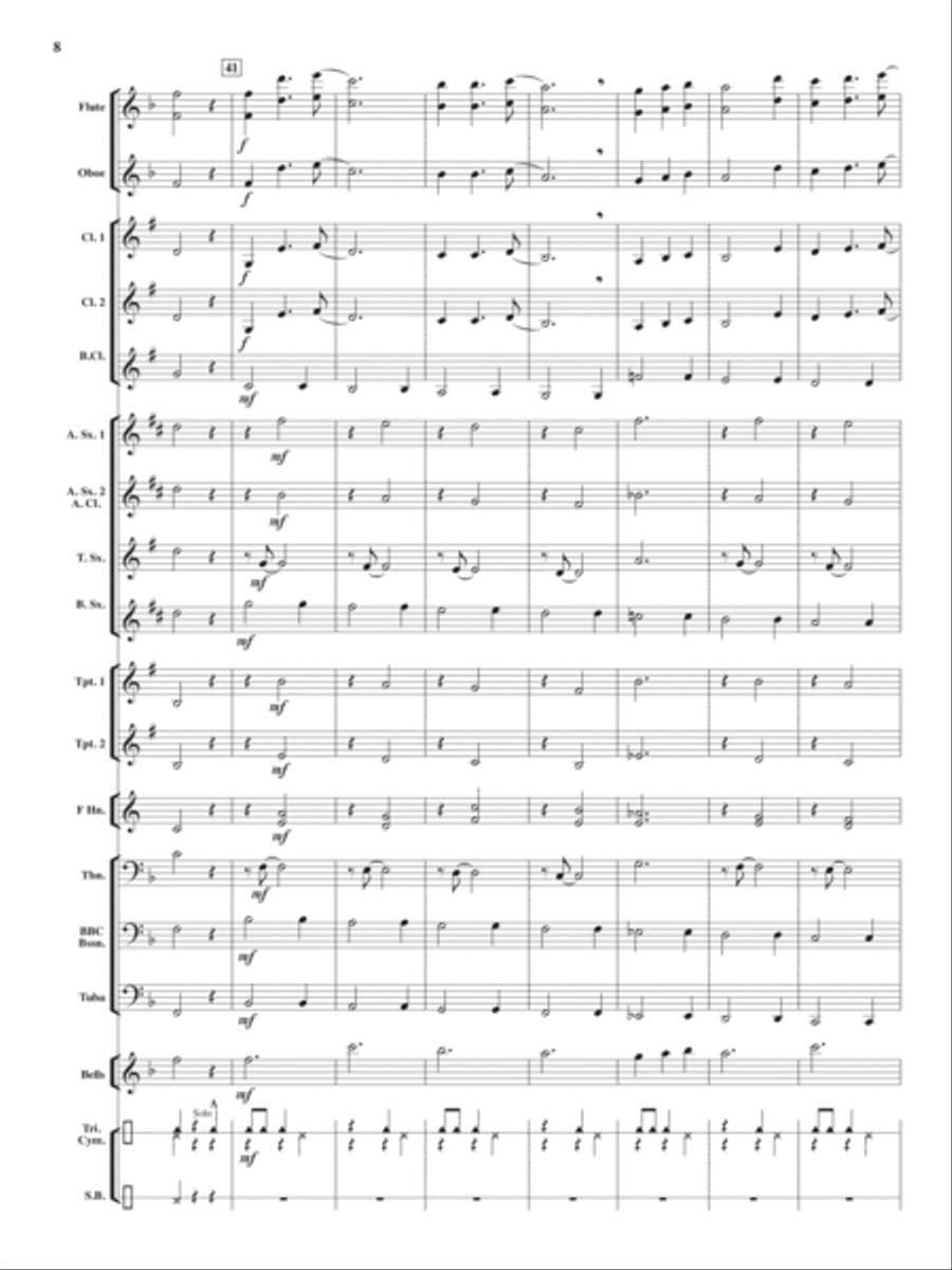 Snow Angels Concert Band scores gallery preview page 7
