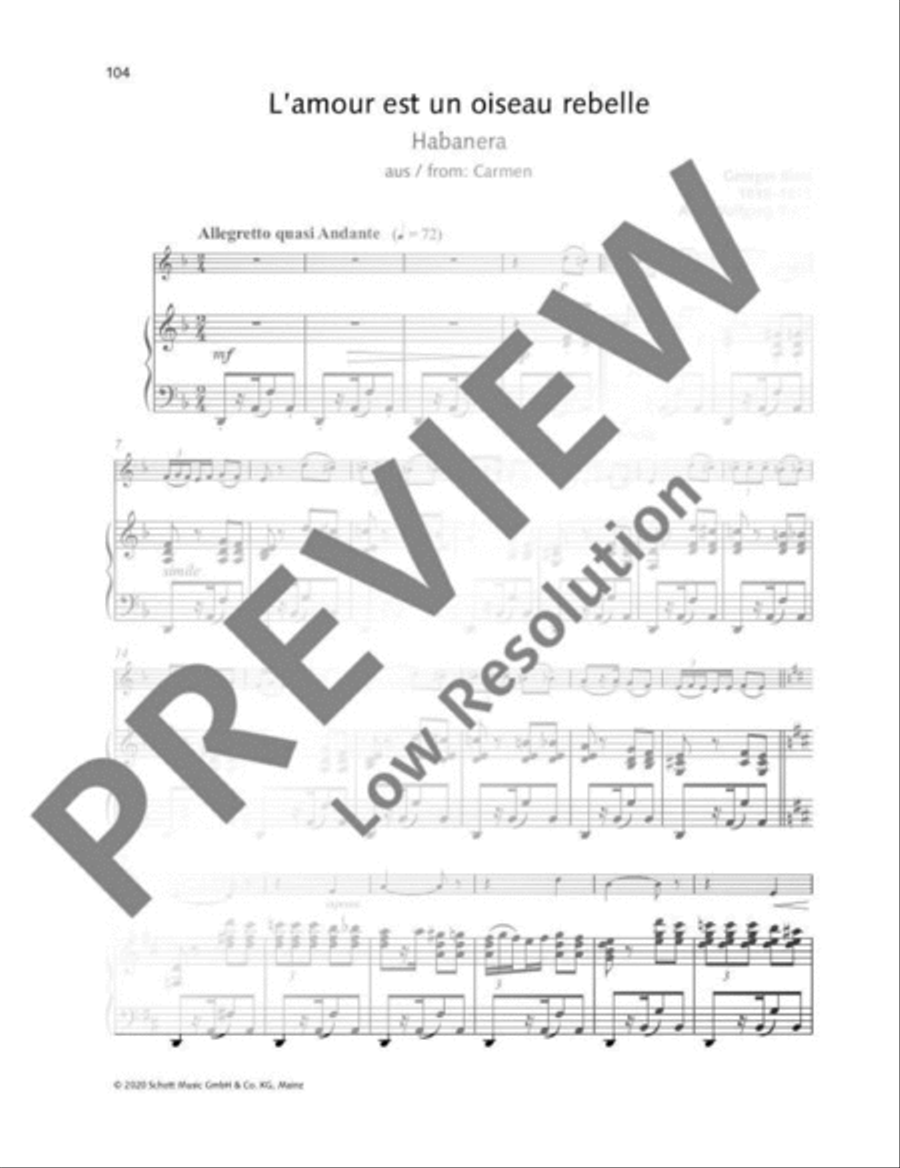 L’amour est un oiseau rebelle Violin Solo scores gallery preview page 2