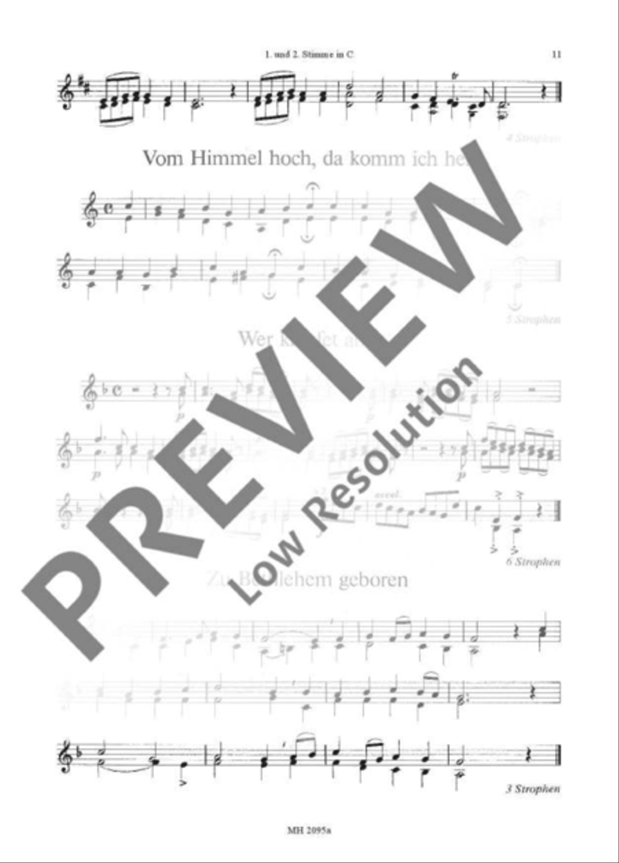 Christmas Carols Part scores gallery preview page 12