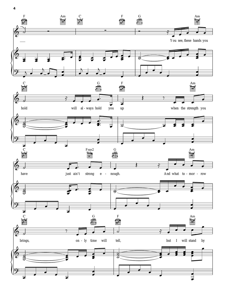 When I Say I Do Piano, Vocal, Guitar scores gallery preview page 4