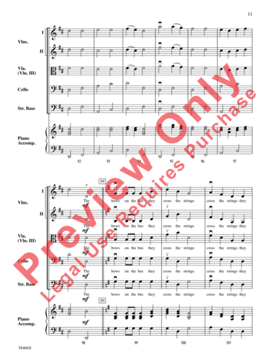 The Bows on the Bus String Orchestra scores gallery preview page 12