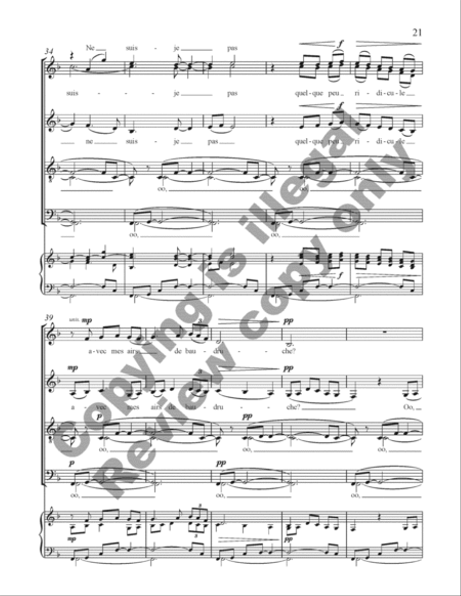 Choral de Bêtes Choral de Bêtes Divisi scores gallery preview page 40