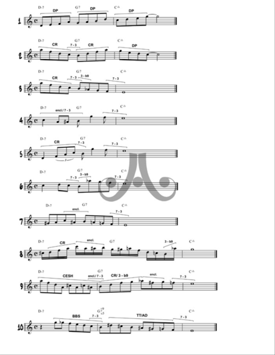 The Jazz Improvisor's Reference Collection / Songbook scores gallery preview page 2