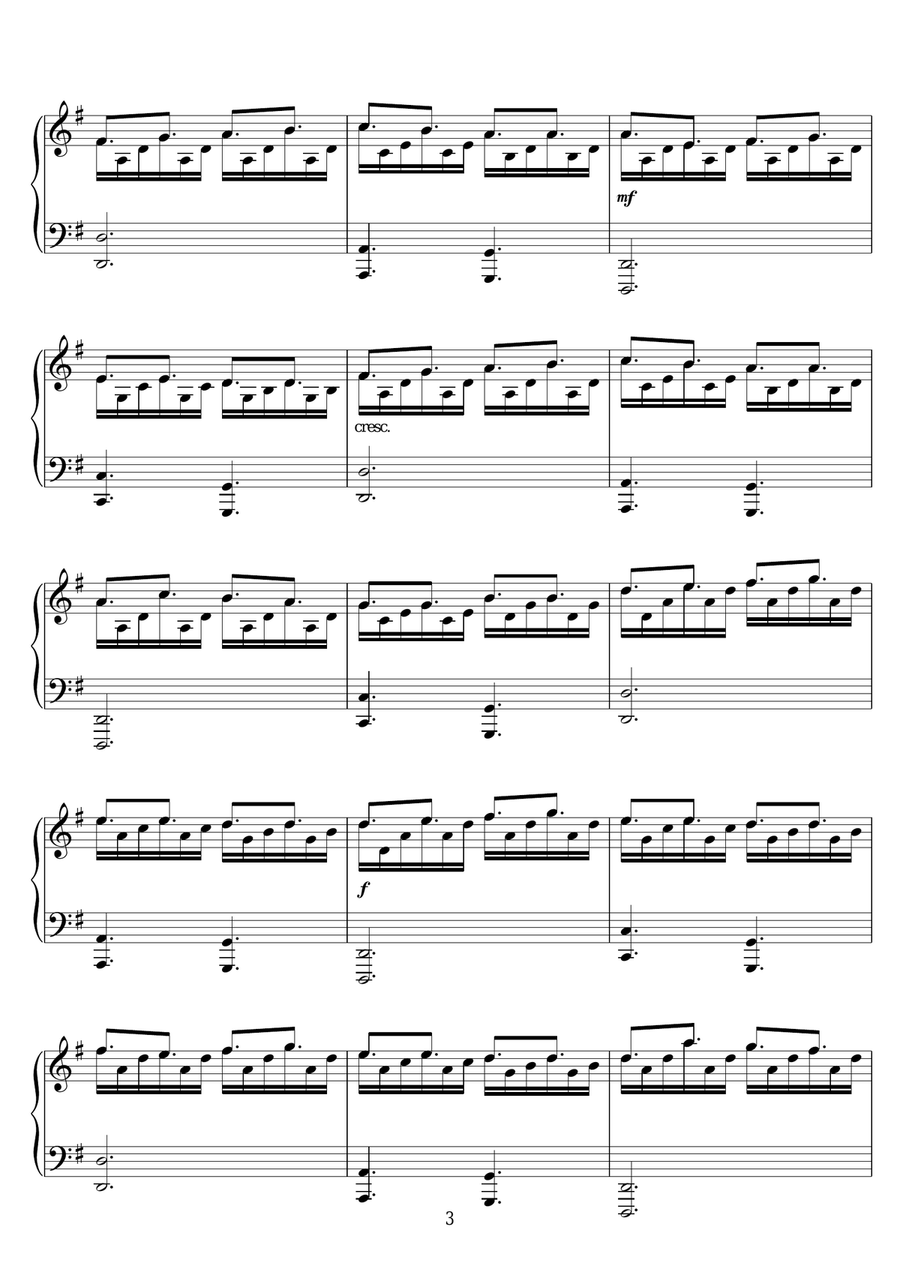 The Water Diviner Piano Solo scores gallery preview page 3