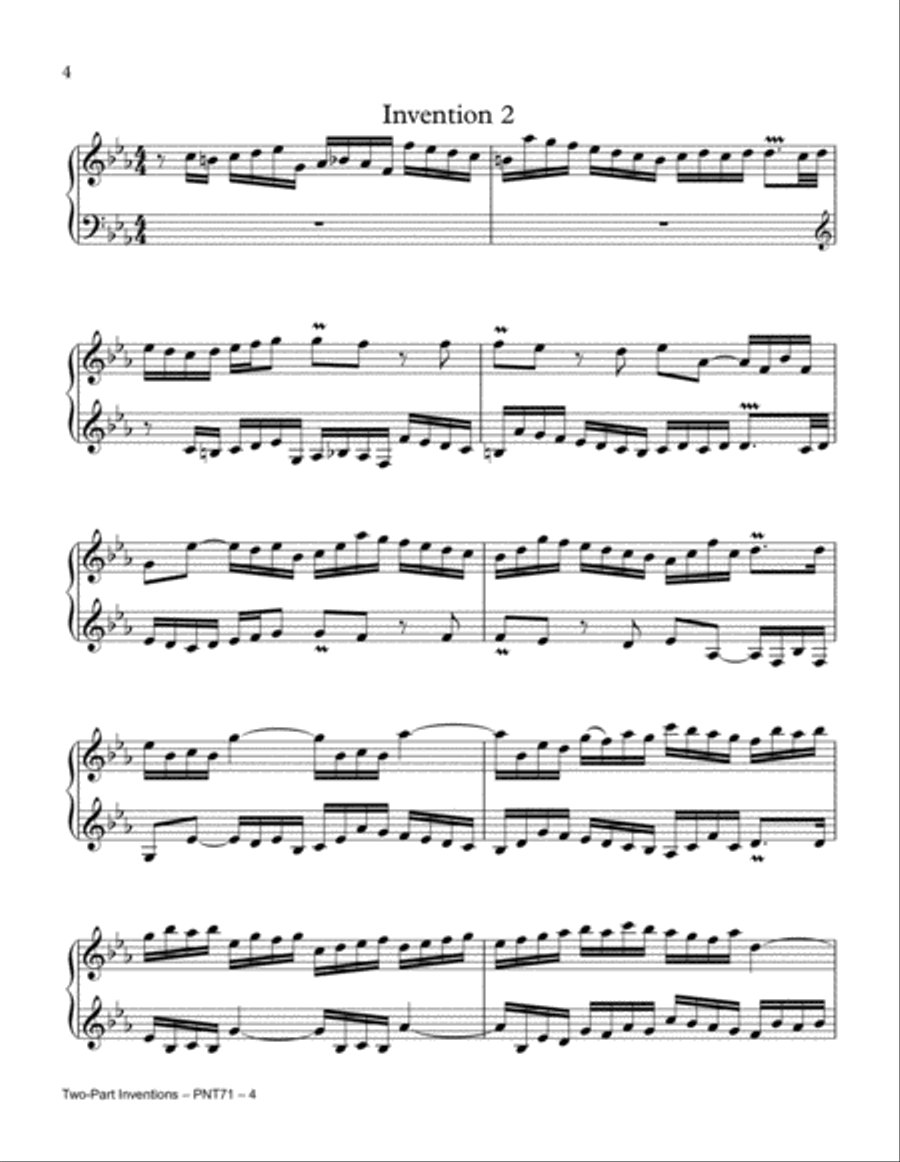 Two-Part Inventions (Complete) Piano Method scores gallery preview page 4