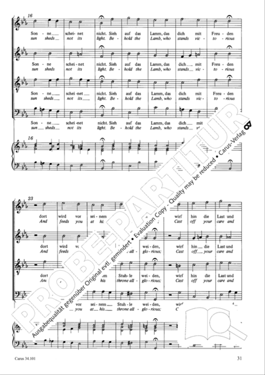 I lie and slumber, still and peaceful 4-Part scores gallery preview page 40