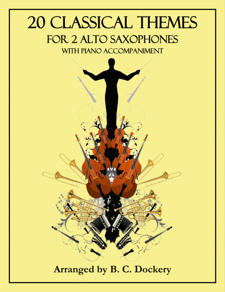 20 Classical Themes for 2 Alto Saxophones with Piano Accompaniment image number null