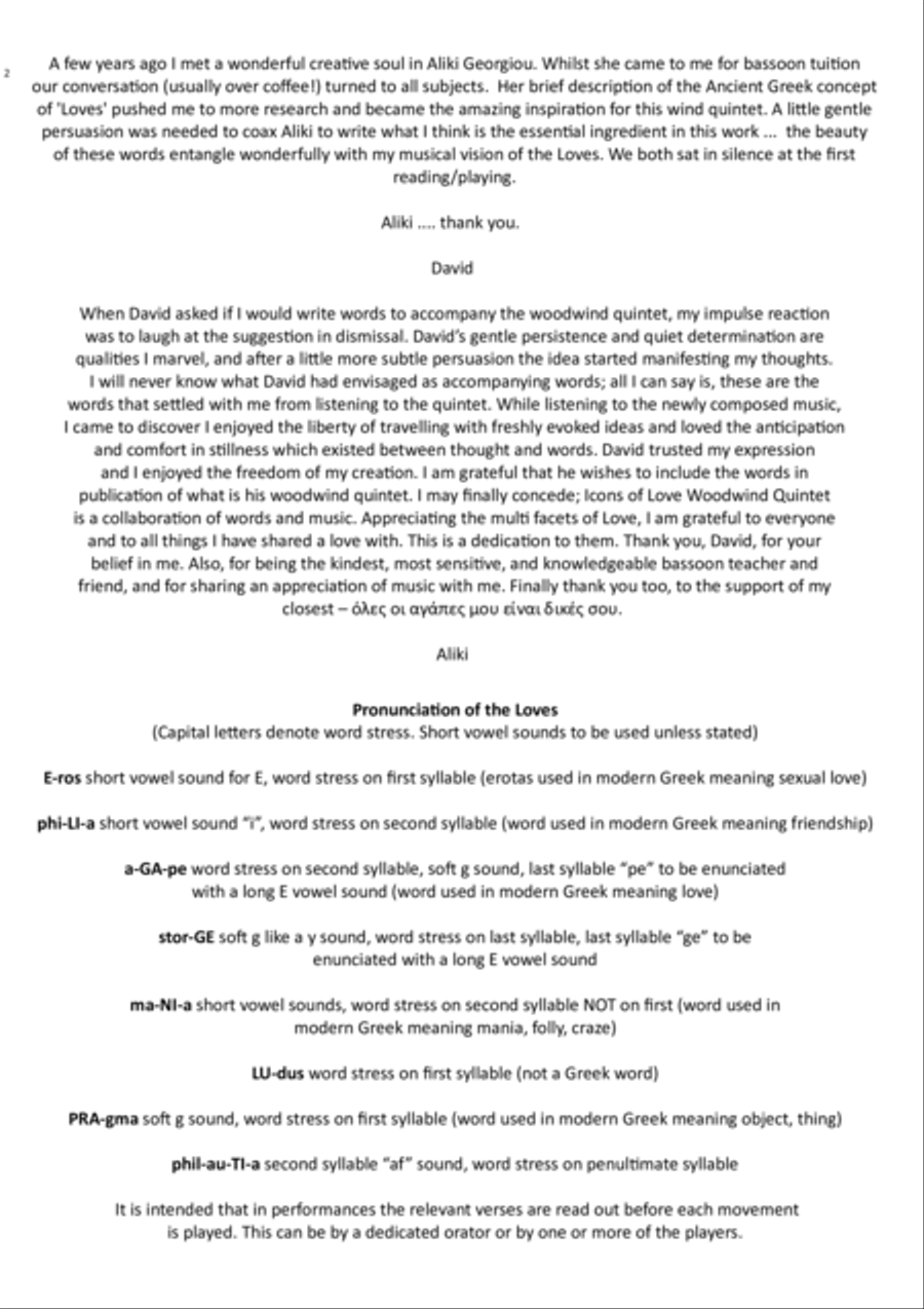 Icons of Love Woodwind Quintet scores gallery preview page 2