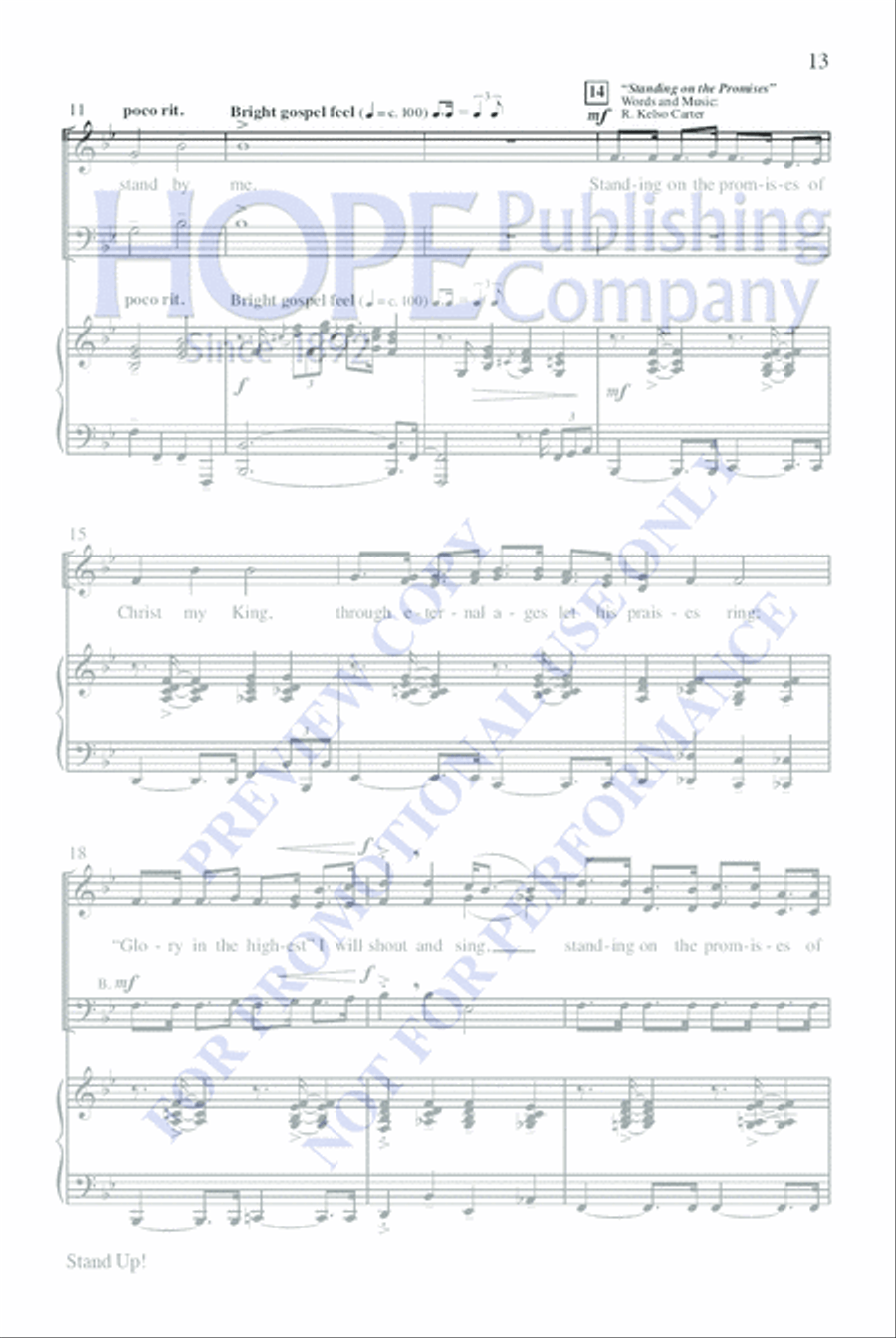 Gospel Greats 3-Part scores gallery preview page 14