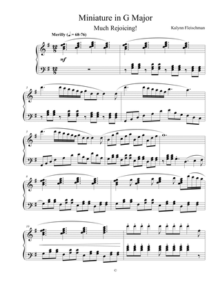 Miniature in G Major: Much Rejoicing!