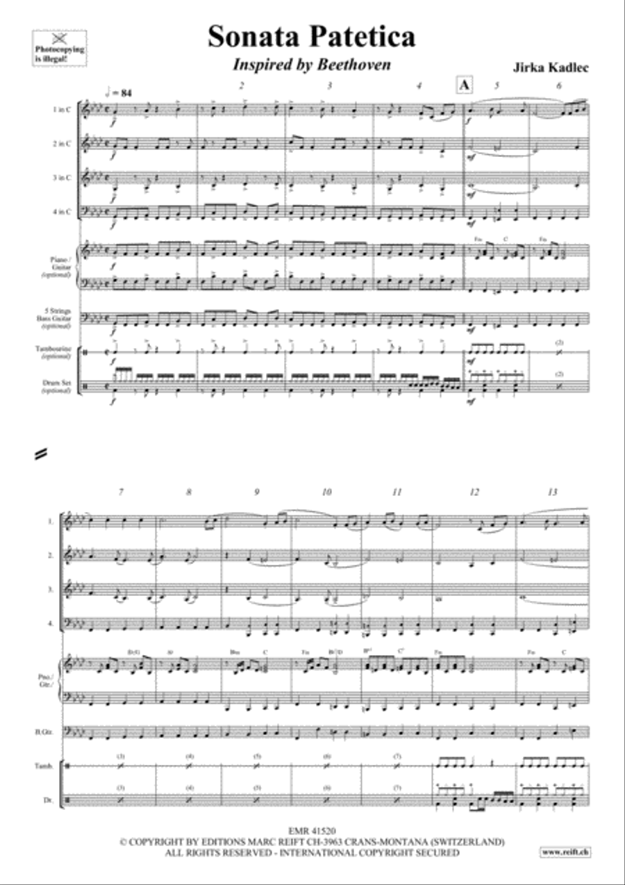 Sonata Patetica Trombone scores gallery preview page 3