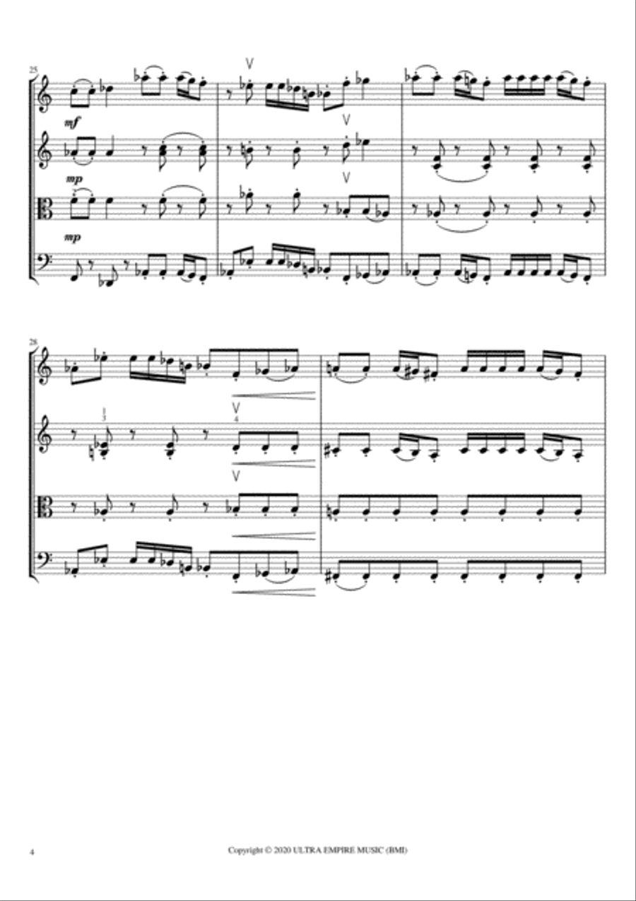 This Is Halloween String Quartet scores gallery preview page 6