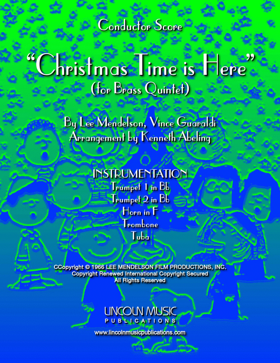 Christmas Time Is Here Brass Ensemble scores gallery preview page 1