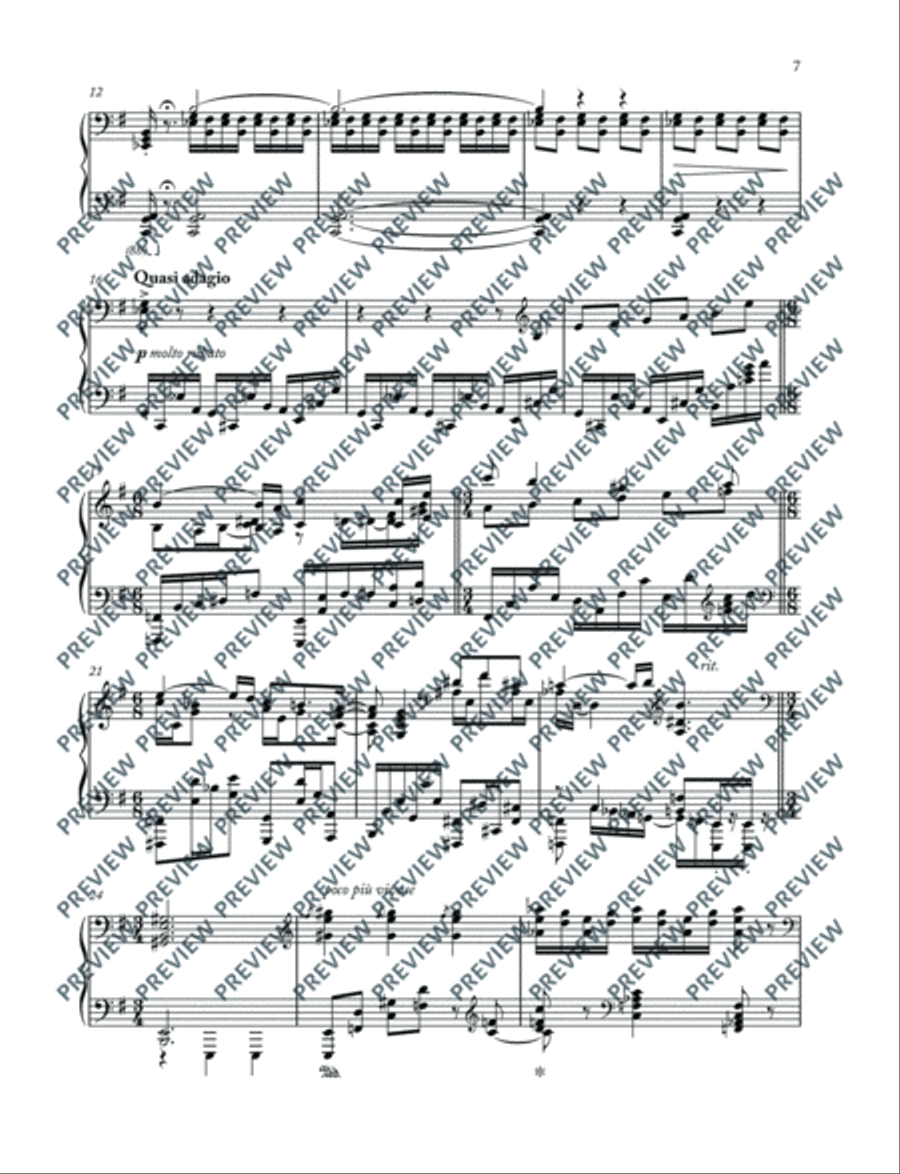 Carmen Paraphrases Piano Solo scores gallery preview page 8