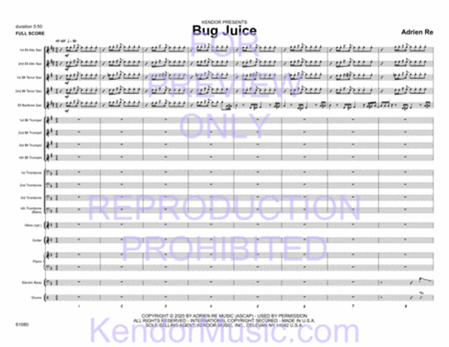 Bug Juice (Full Score)