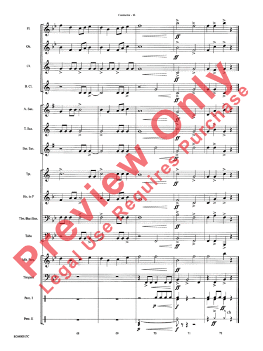 Tidings of Joy! Concert Band scores gallery preview page 19