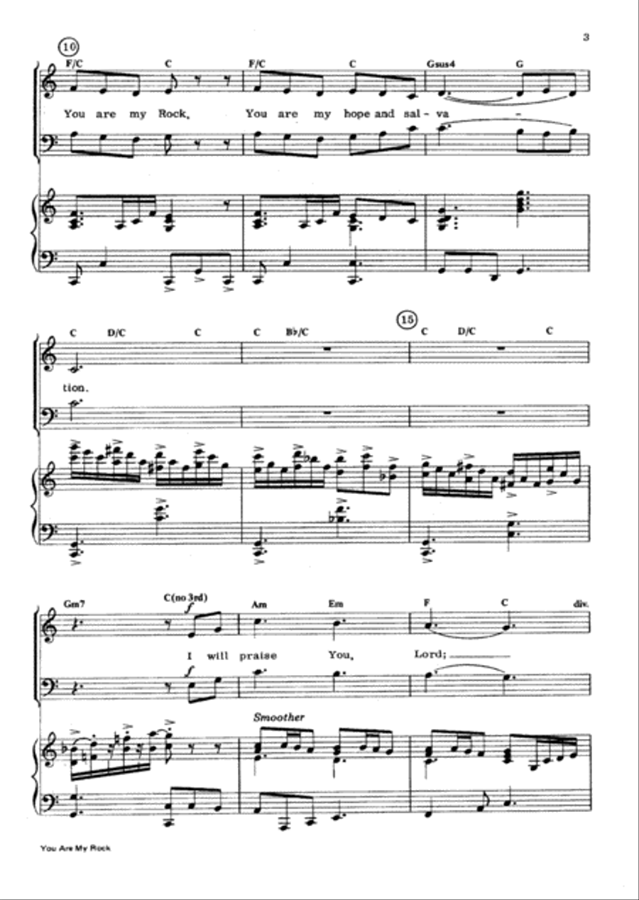 You Are My Rock You Are My Rock 3-Part scores gallery preview page 3