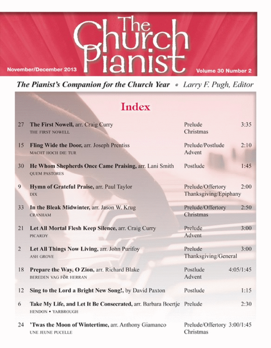 The Church Pianist Nov/Dec 2013 - Magazine Issue