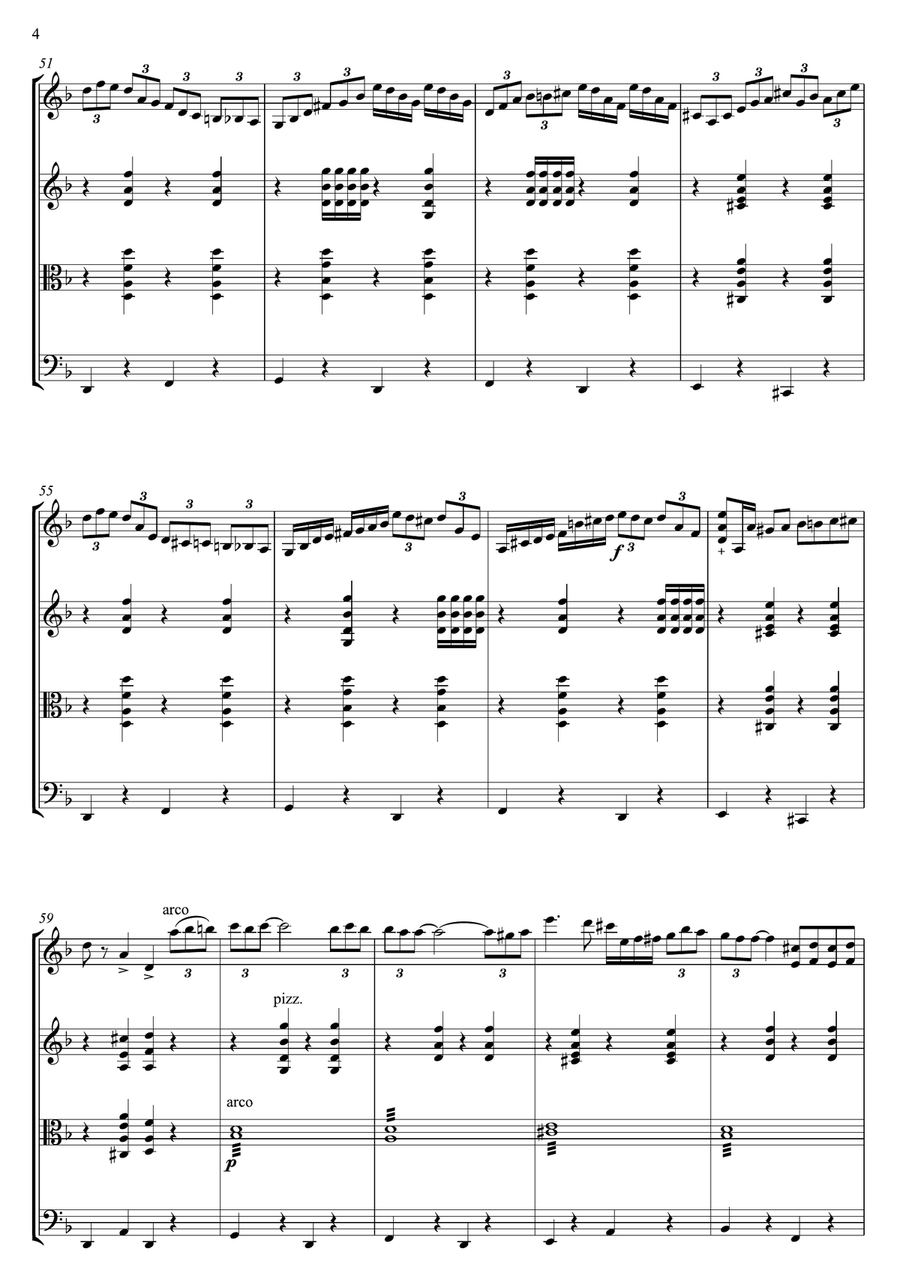 Two Guitars - Tsiganochka - Imitation of Roby Lakatos String Quartet scores gallery preview page 5