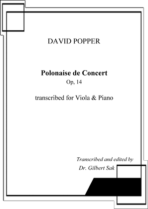 Polonaise de Concert, Op. 14 transcribed for Viola and Piano