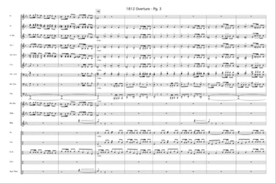 1812 Overture Marching Band scores gallery preview page 4