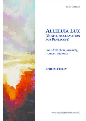 Book cover for Alleluia Lux - Gospel Acclamation for Pentecost