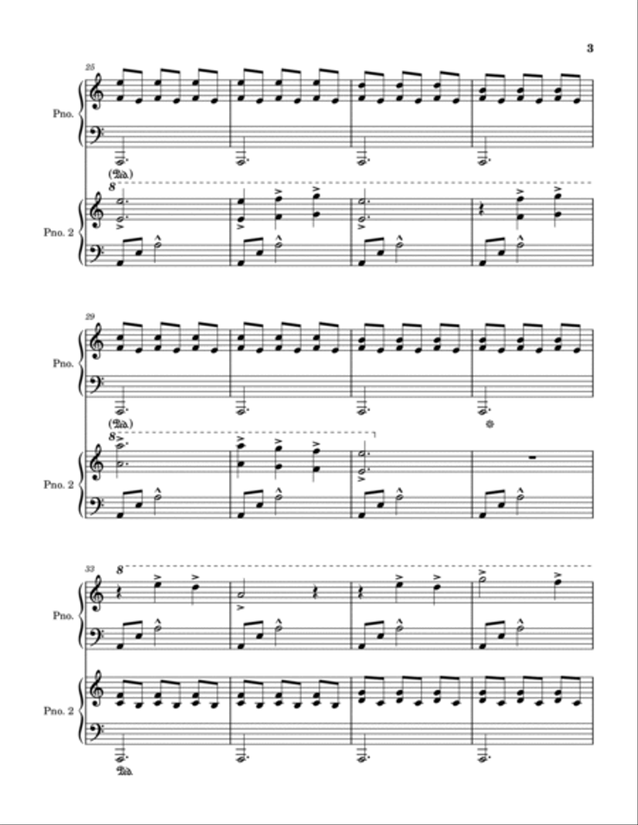 Gwyn, Lord of Cinder 2 Pianos, 4-Hands scores gallery preview page 3