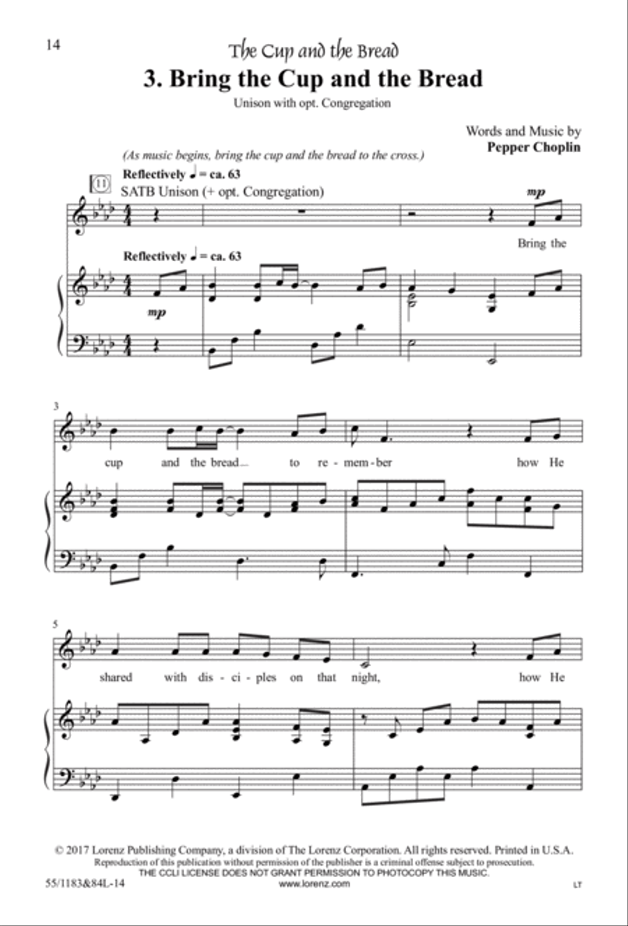 Come to the Cross and Remember - SATB with Performance CD image number null